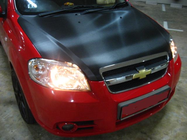 Bonnet (Chevrolet Aveo) -Semi Gloss CF